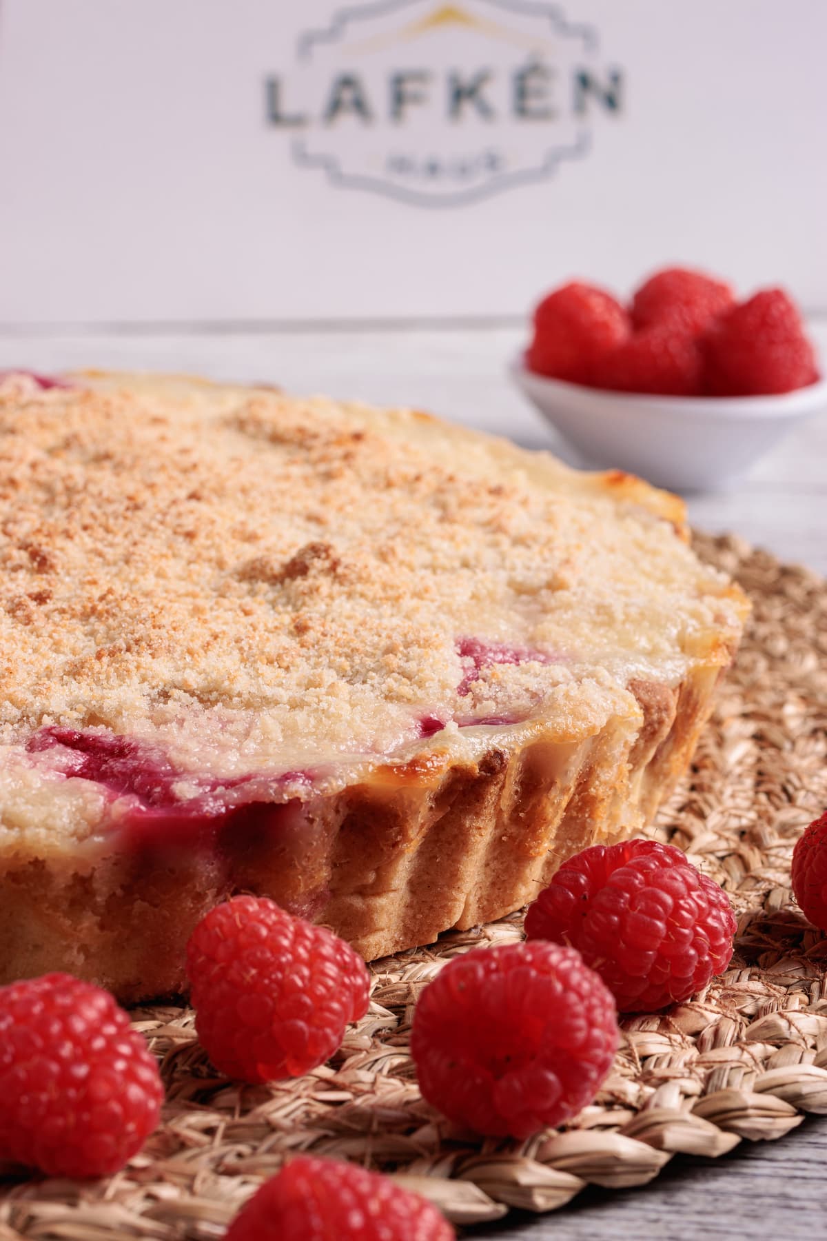 Kuchen de frambuesa artesanal Lafkén Haus - ingredientes reales hecho a mano